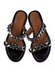 Givenchy Leather Chain-Link Accents Slides