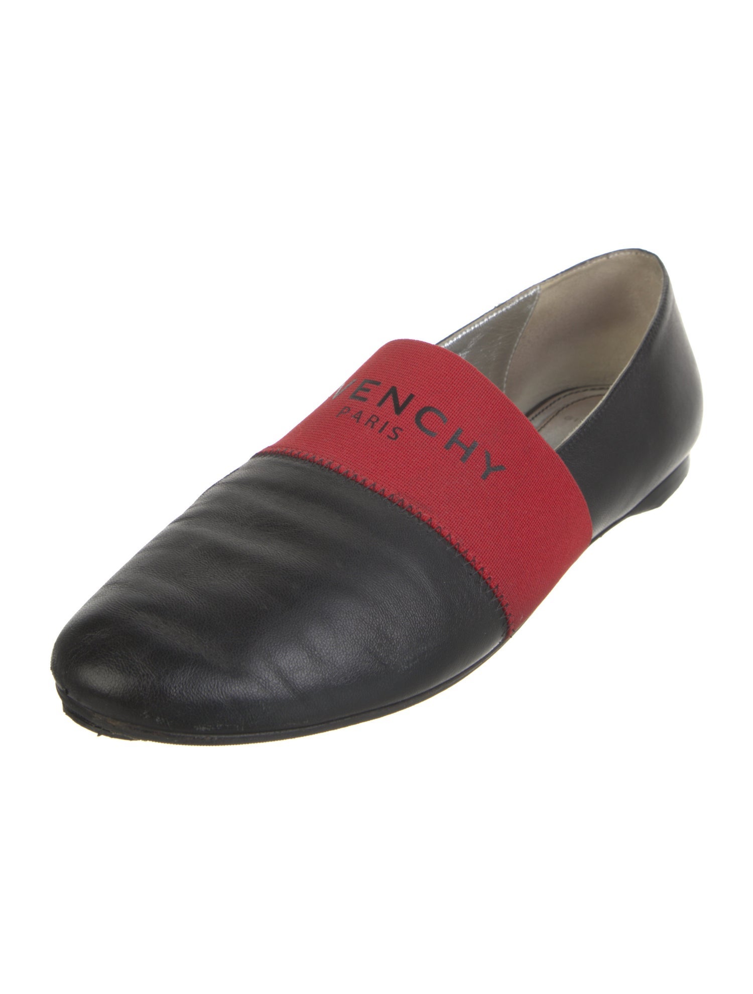 Givenchy Leather Colorblock Pattern Loafers