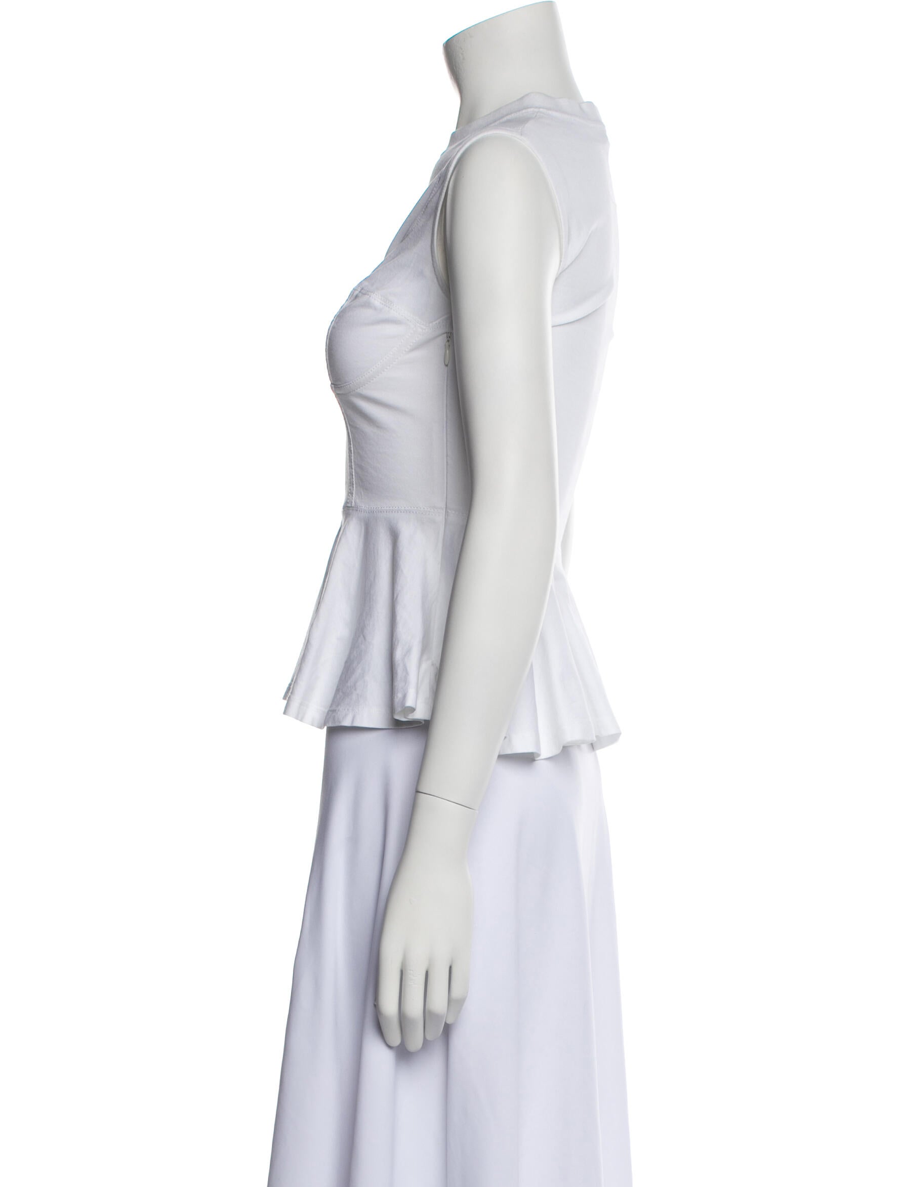 Givenchy Mock Neck Sleeveless Crop Top