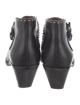 Givenchy Leather Studded Accents Western Boots