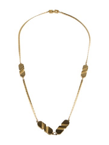 Givenchy Chain Vintage Station Necklace