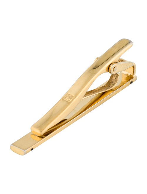 Givenchy Enamel Two-Tone '4G' Tie Clip