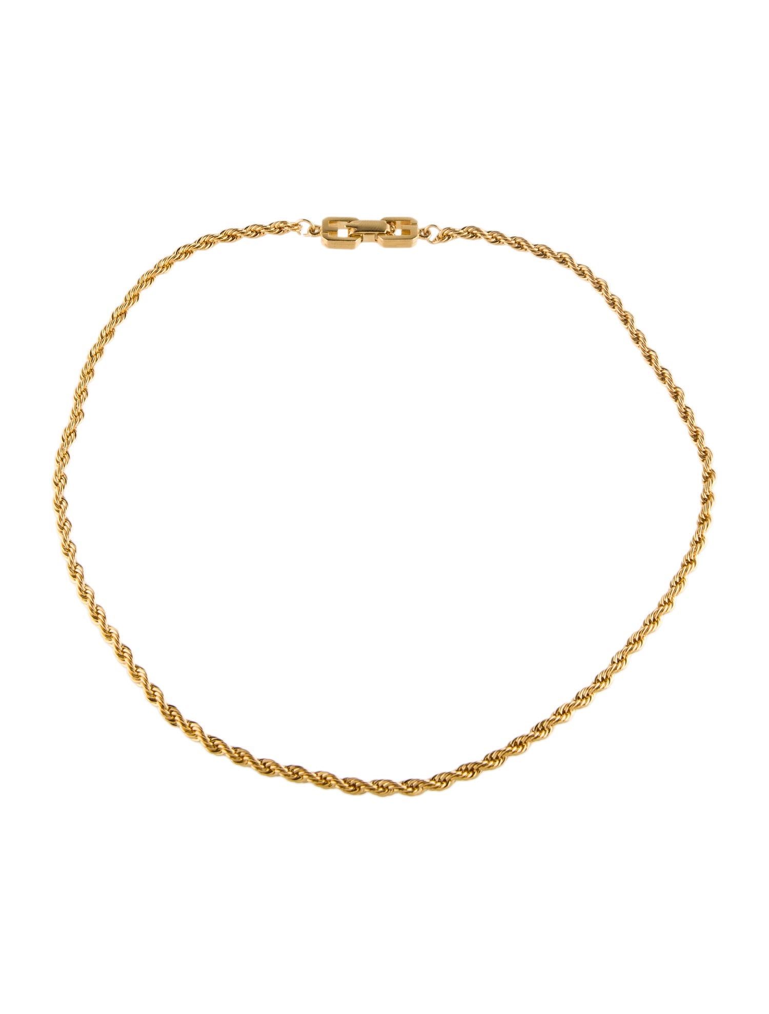 Givenchy Vintage Rope Chain Necklace