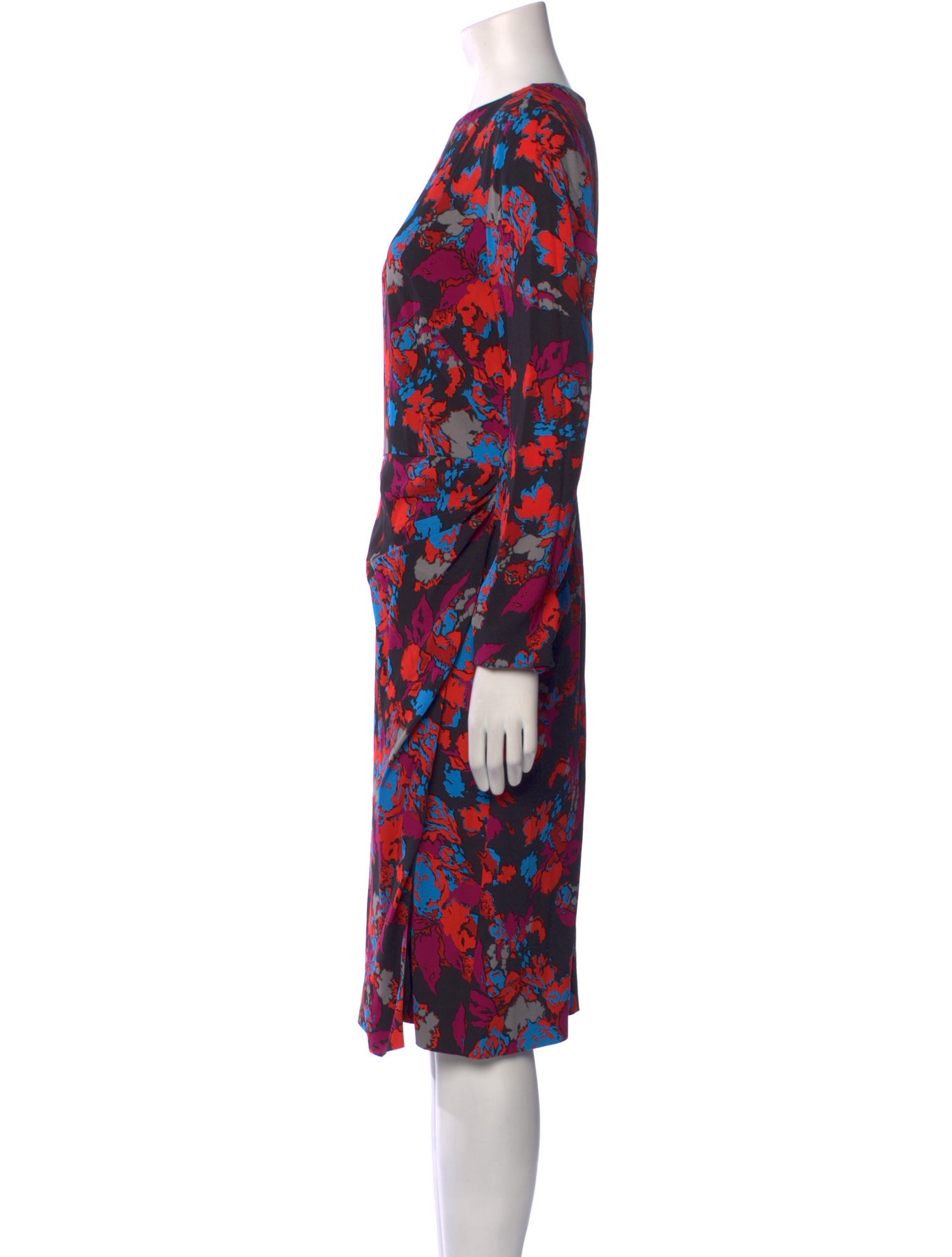 Givenchy Floral Print Midi Length Dress