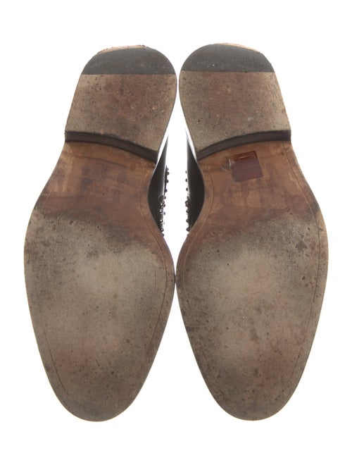 Givenchy Leather Studded Accents Combat Boots