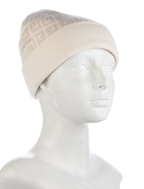 Givenchy Wool Monogram Pattern Knit Beanie