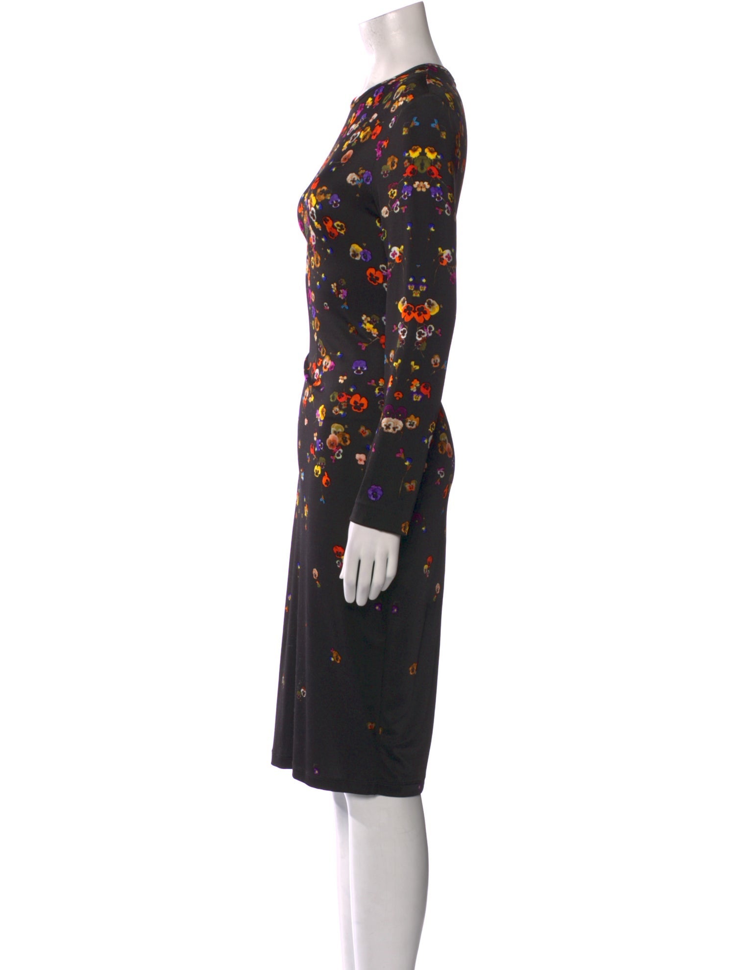 Givenchy Floral Print Midi Length Dress