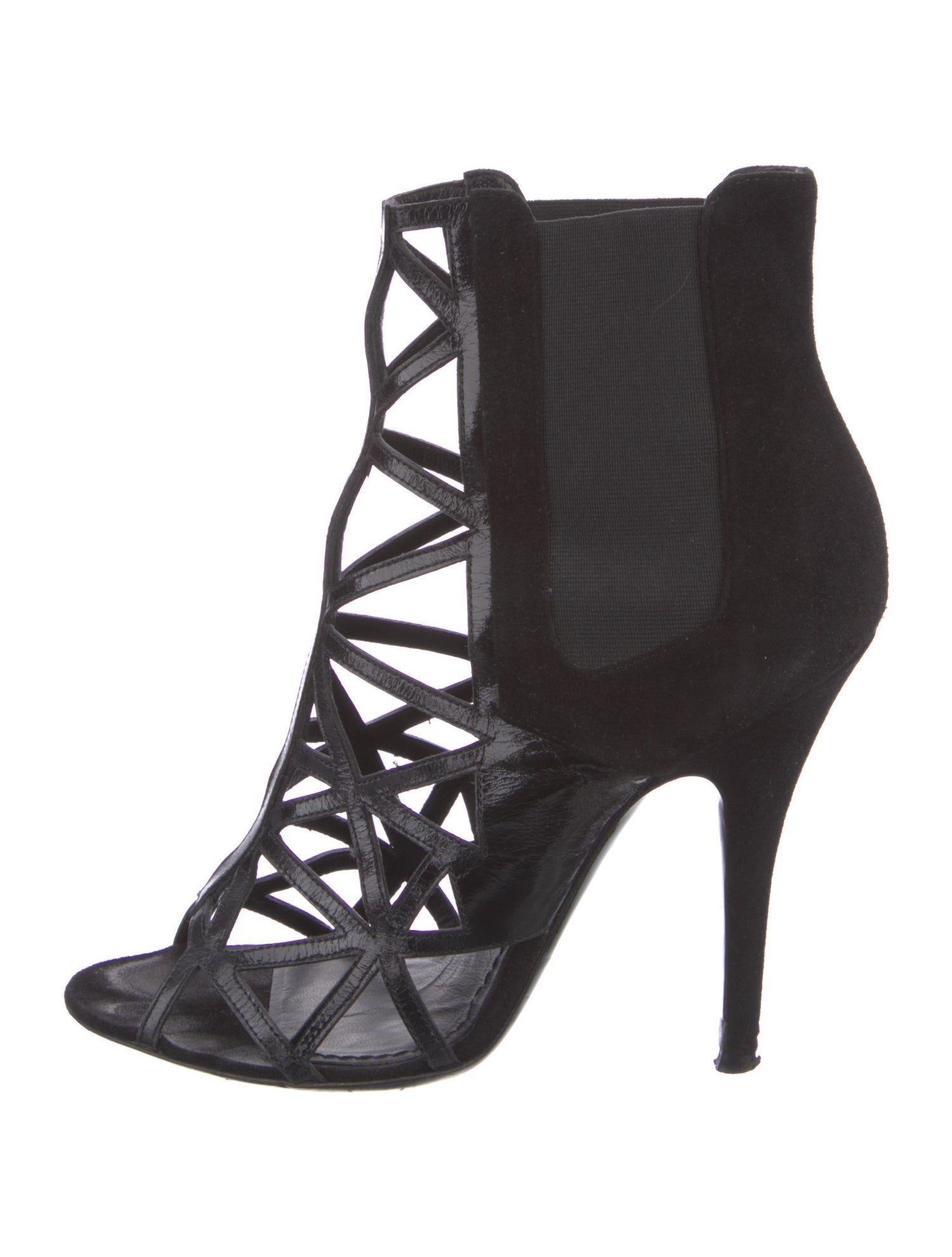 Givenchy Leather Cutout Accent Chelsea Boots