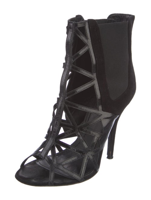 Givenchy Leather Cutout Accent Chelsea Boots
