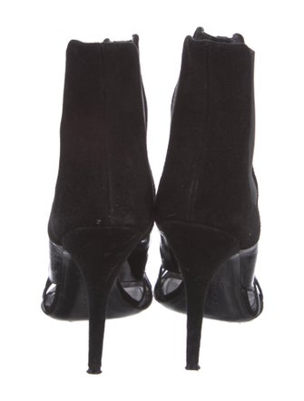 Givenchy Leather Cutout Accent Chelsea Boots
