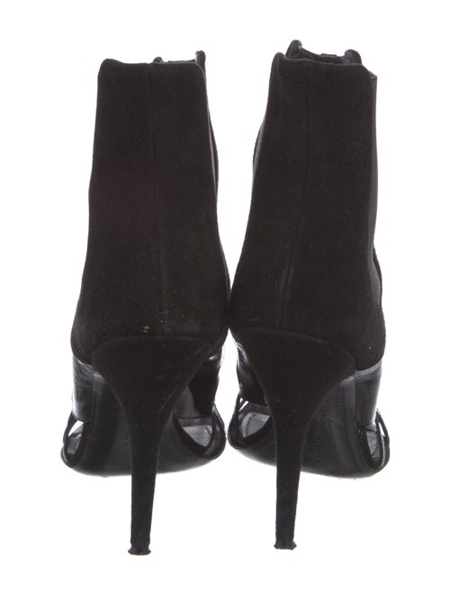 Givenchy Leather Cutout Accent Chelsea Boots