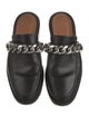Givenchy Leather Chain-Link Accents Mules