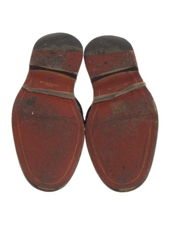 Givenchy Leather Chain-Link Accents Mules