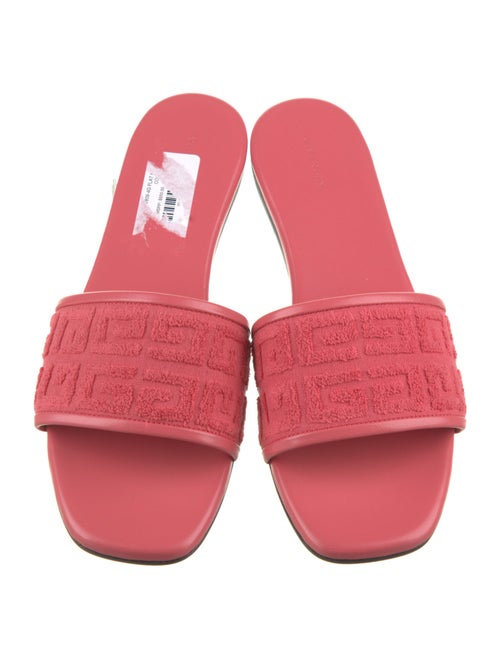 Givenchy Monogram Pattern Terry Cloth Slides
