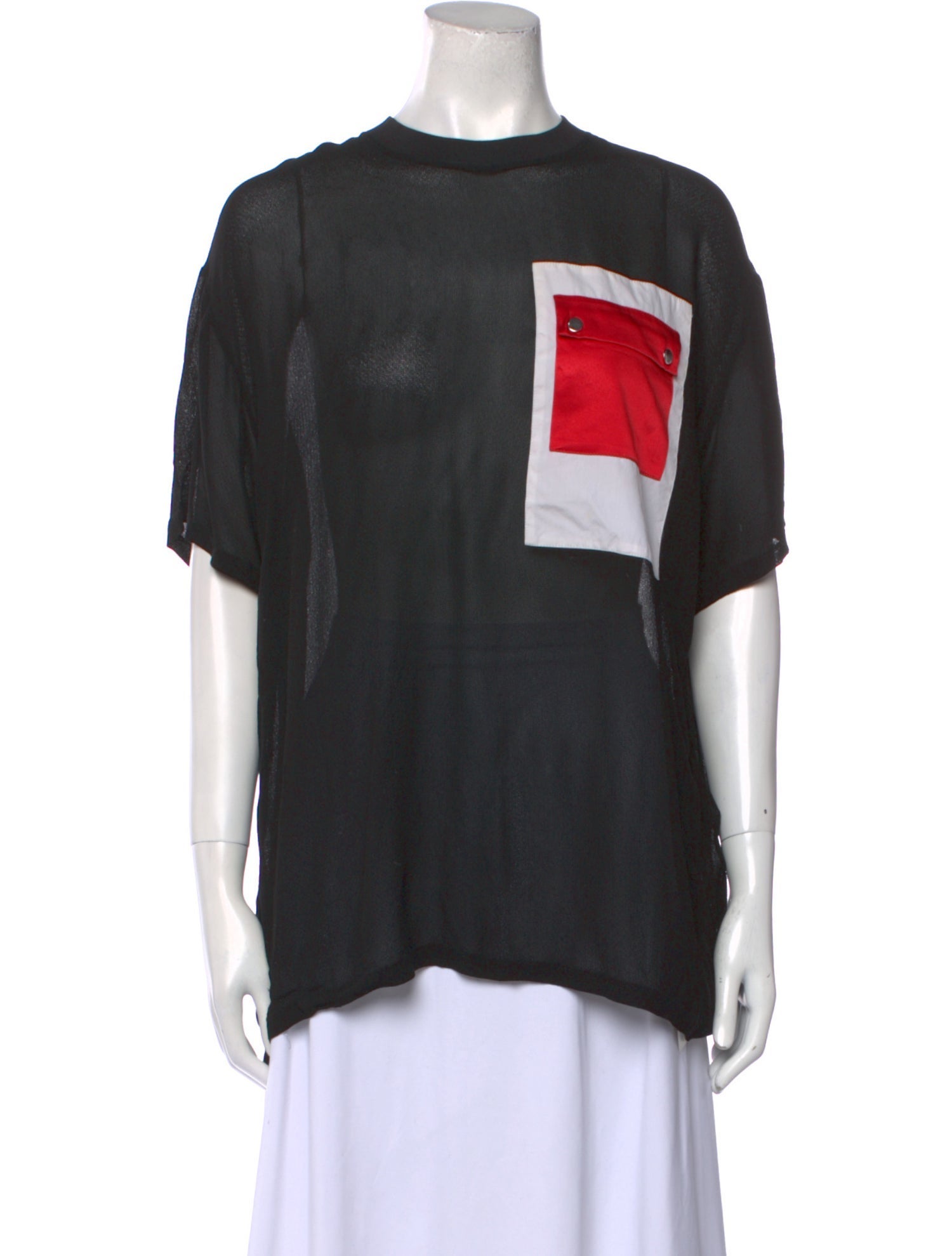 Givenchy Silk Graphic Print T-Shirt