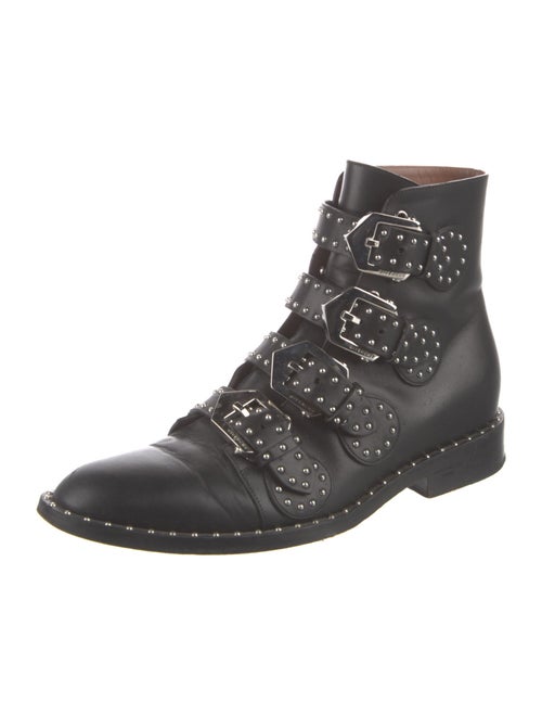 Givenchy Leather Studded Accents Combat Boots
