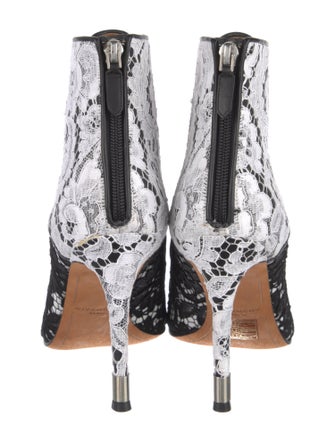 Givenchy Lace Lace Pattern Lace-Up Boots