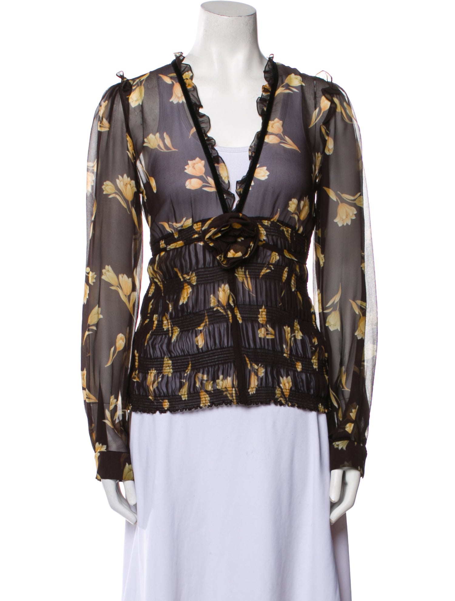 Givenchy Silk Printed Blouse