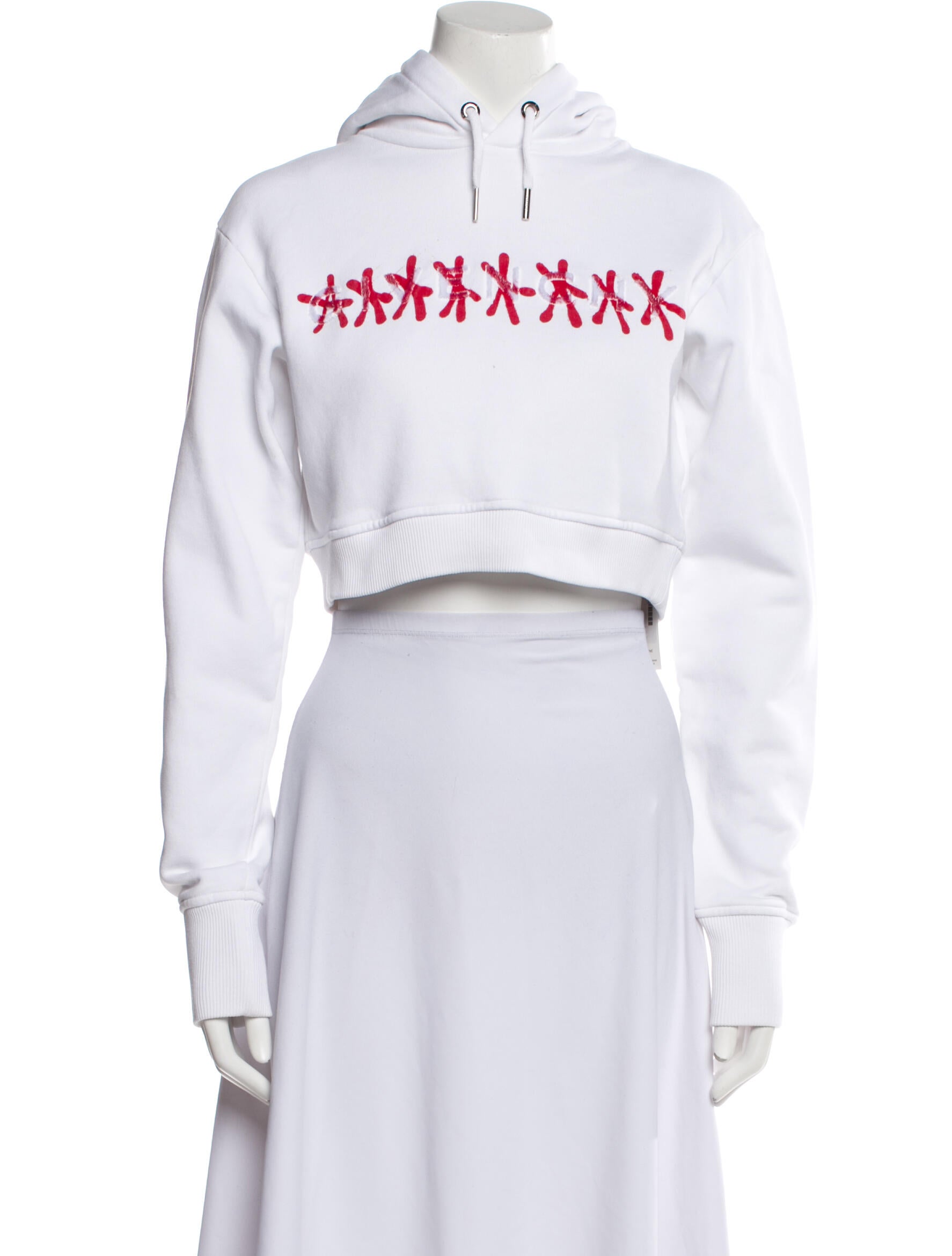 Givenchy Graphic Print Mock Neck Crop Top