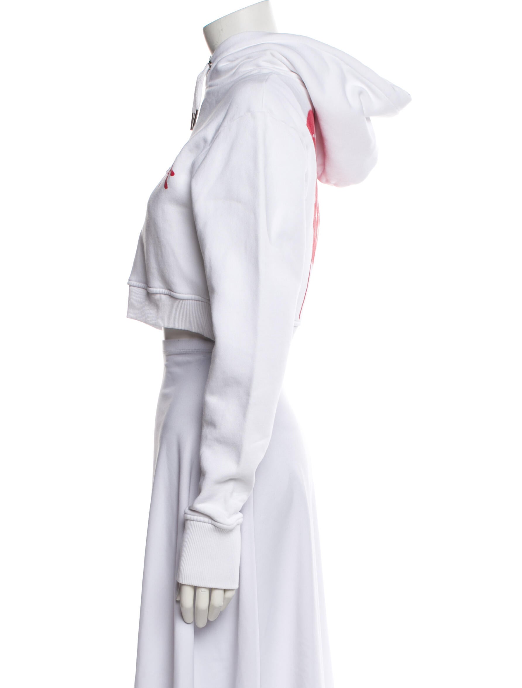 Givenchy Graphic Print Mock Neck Crop Top