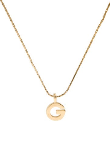 Givenchy Pendant Necklace Vintage 'G'