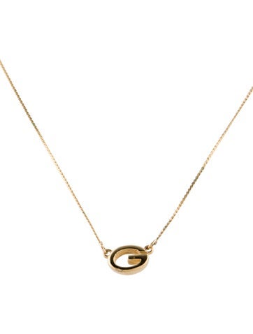 Givenchy Pendant Necklace Vintage G Logo