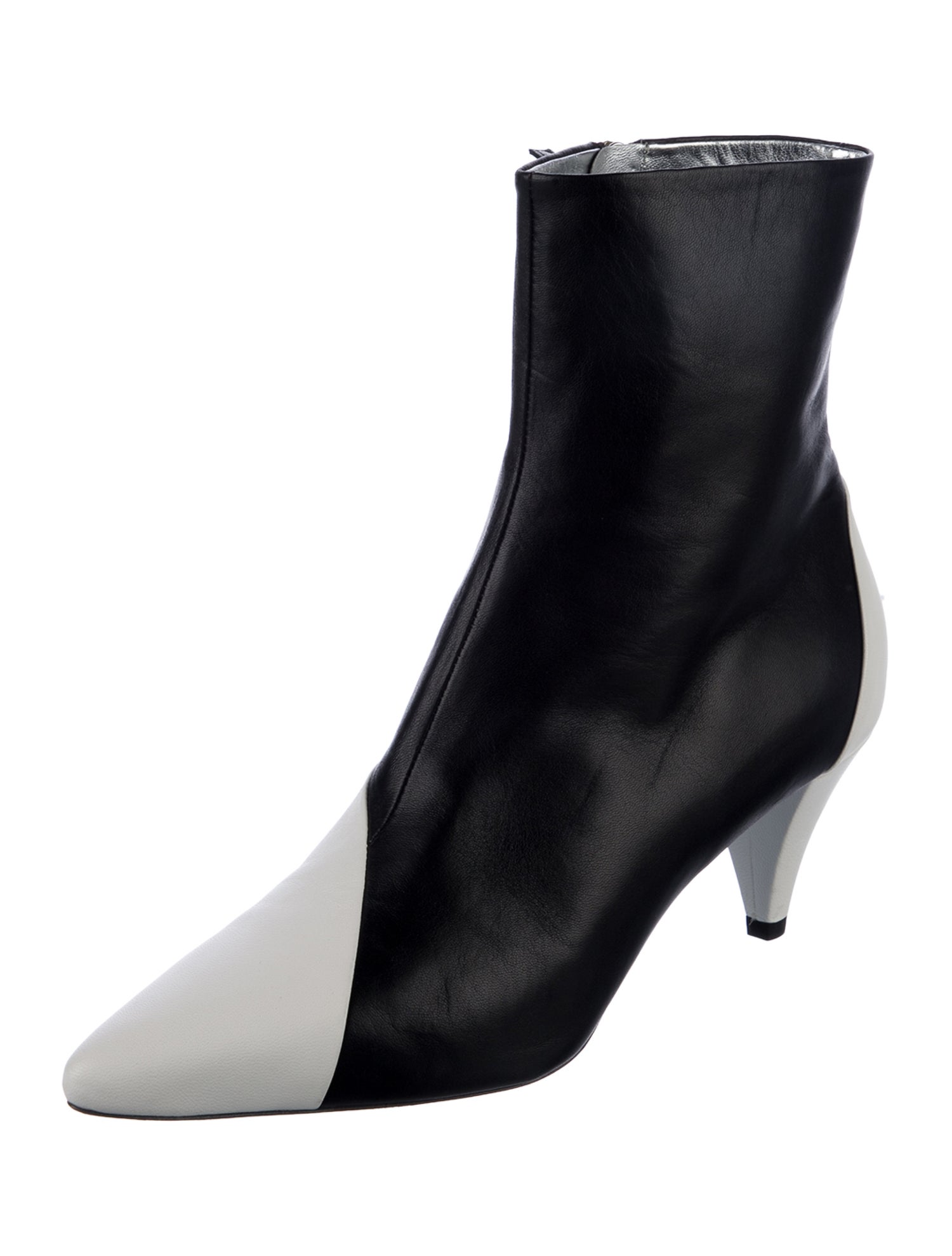 Givenchy Leather Colorblock Pattern Boots