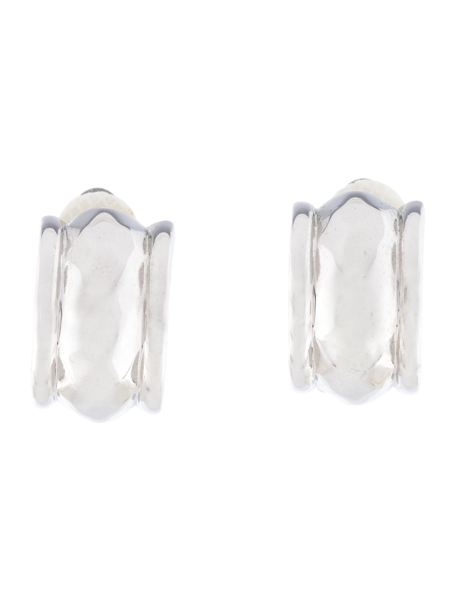 Givenchy Vintage Faceted Hoop Clip-On Earrings