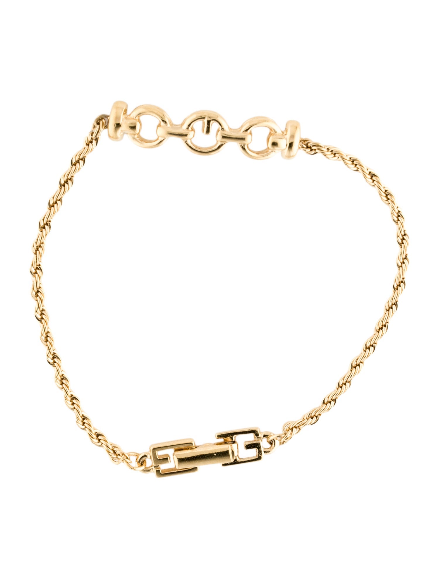 Givenchy Vintage G Link Bracelet