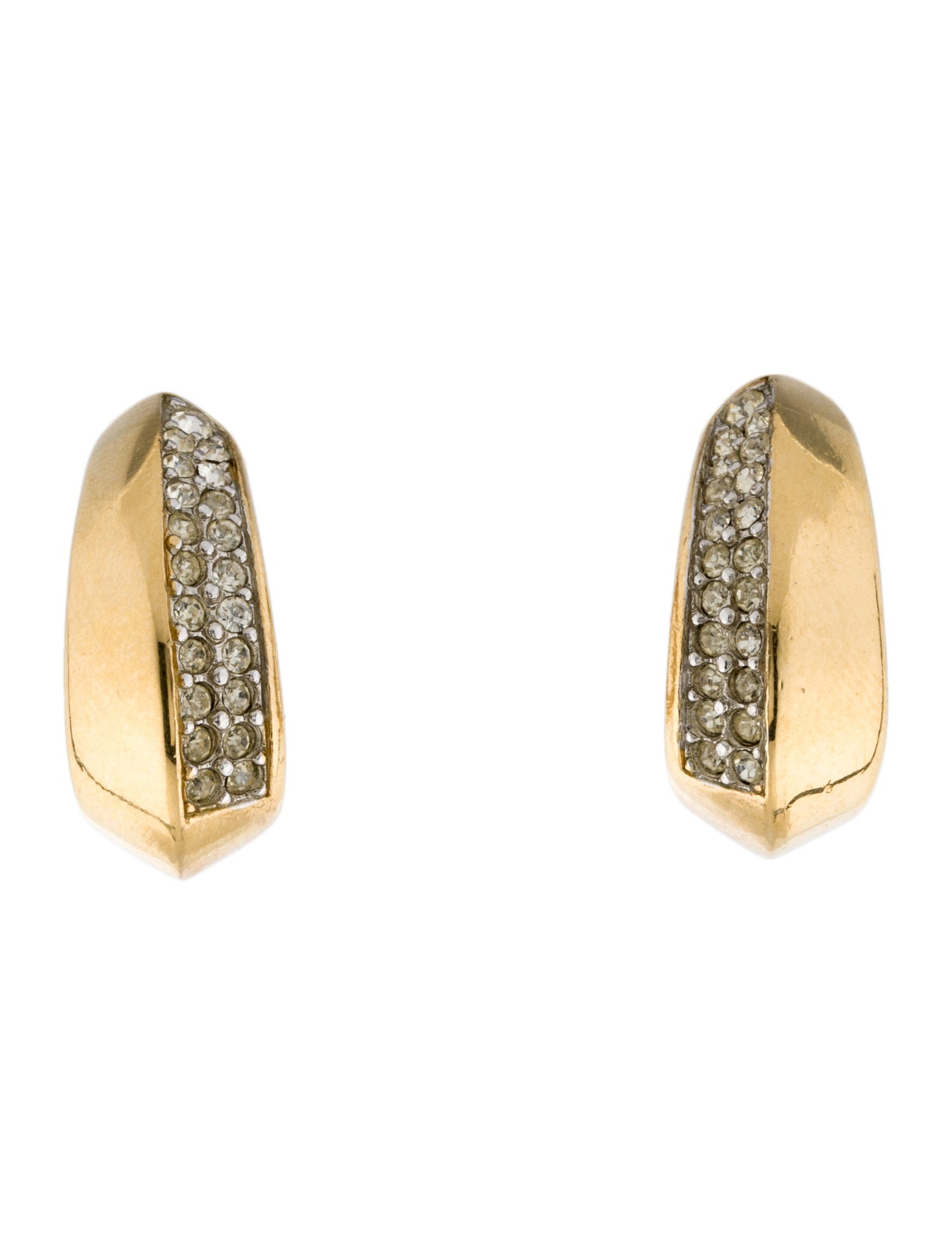 Givenchy Vintage Crystal Clip-On Earrings