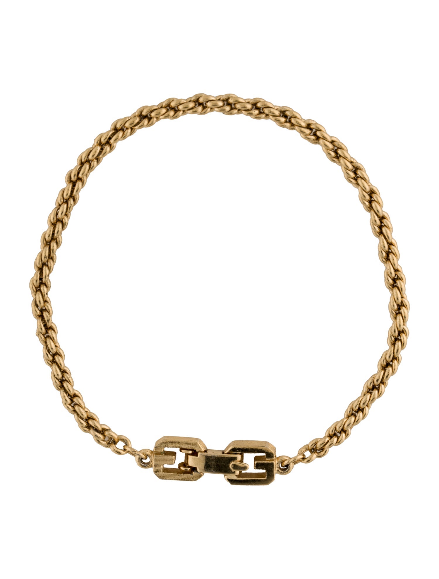 Givenchy Vintage Twisted Chain Bracelet