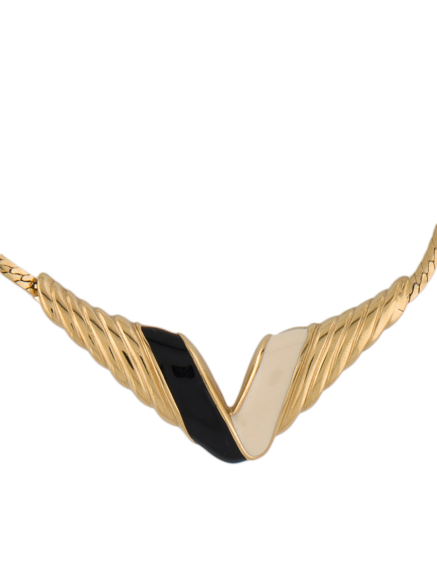 Givenchy Vintage Enamel Pendant Necklace