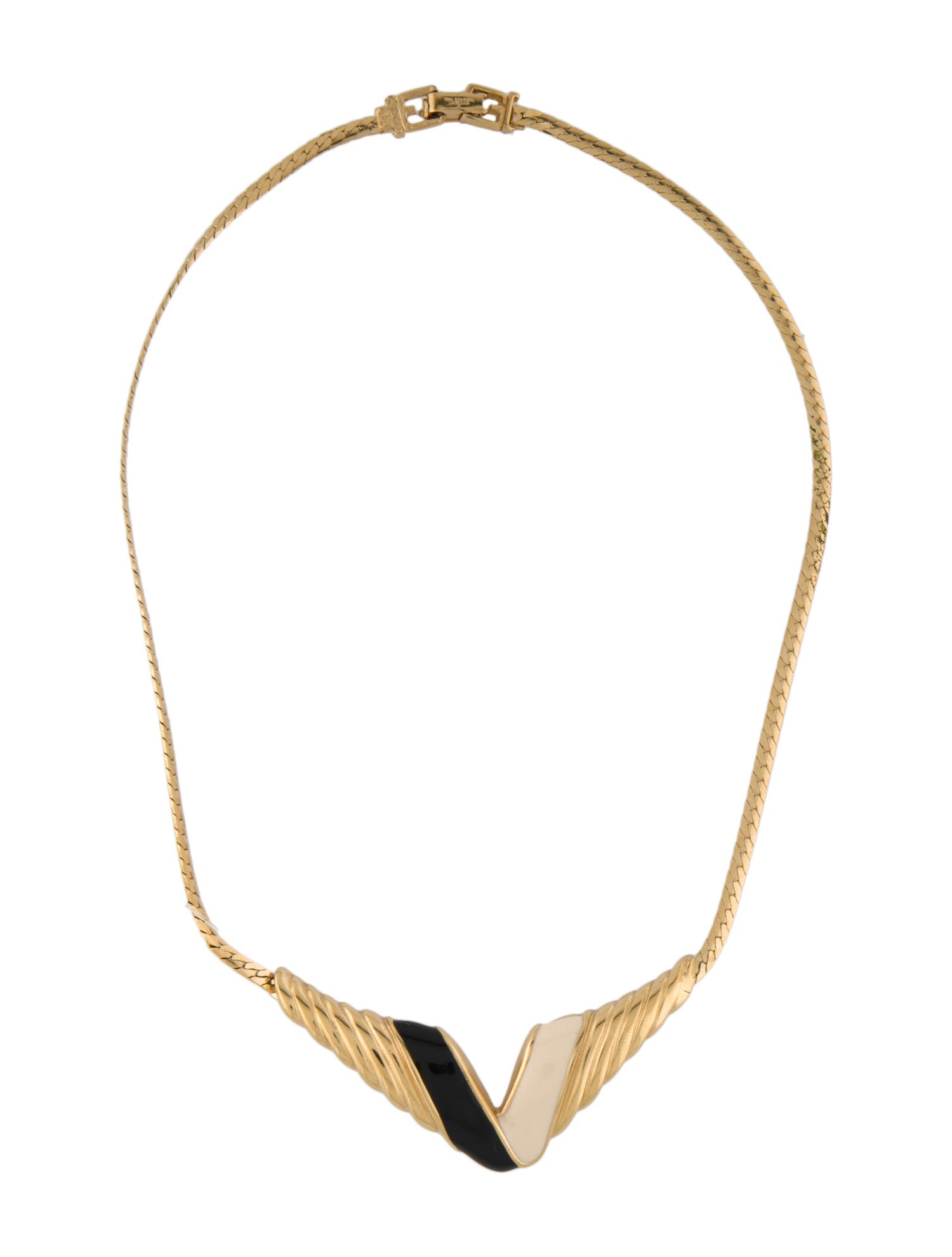 Givenchy Vintage Enamel Pendant Necklace