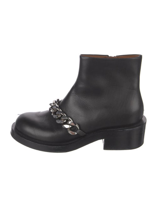 Givenchy Leather Chain-Link Accents Boots