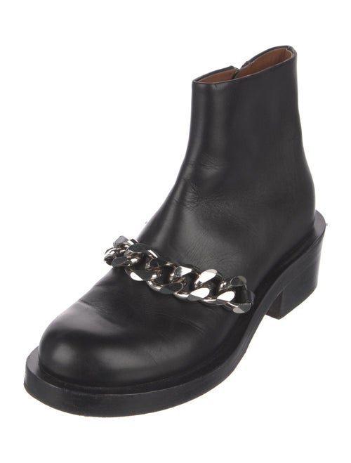 Givenchy Leather Chain-Link Accents Boots