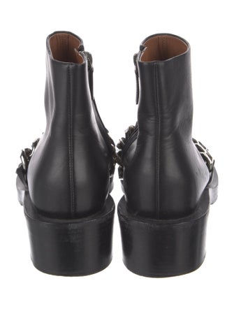 Givenchy Leather Chain-Link Accents Boots