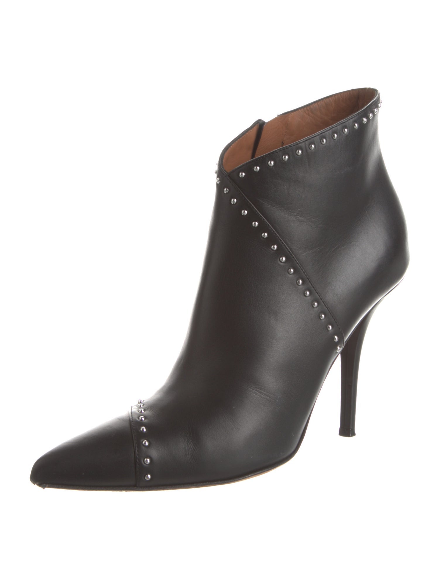 Givenchy Leather Studded Accents Boots