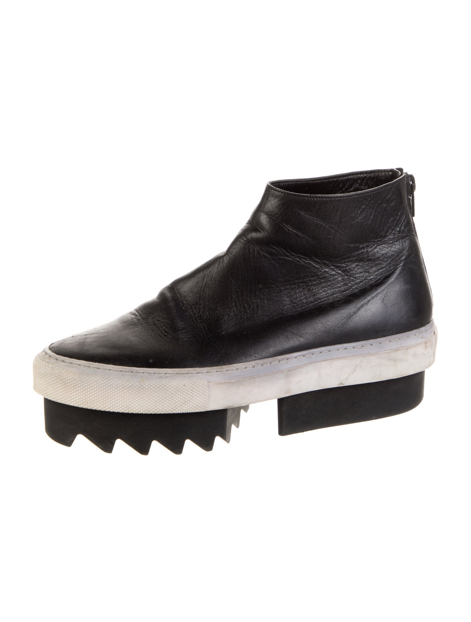 Givenchy Leather Colorblock Pattern Boots