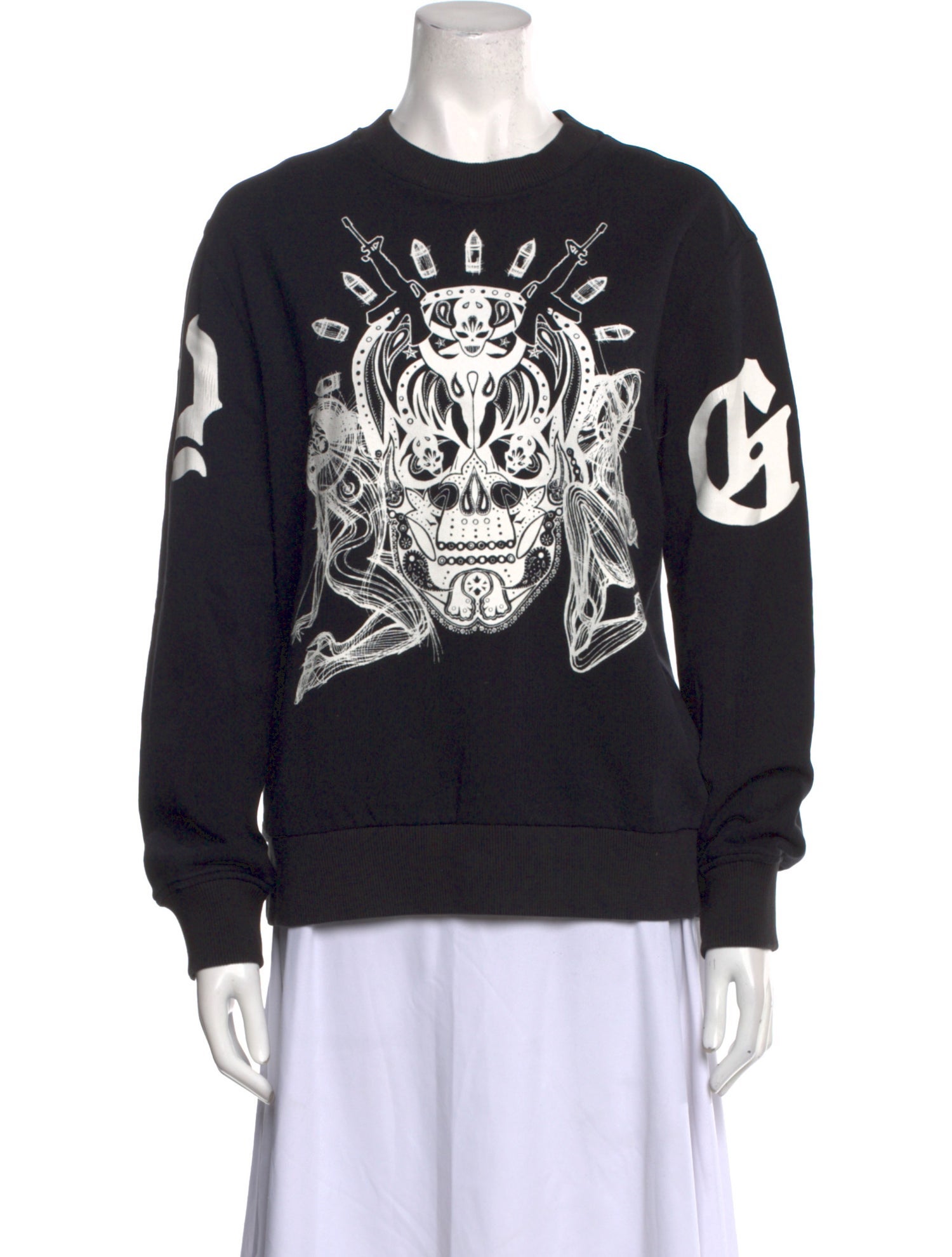 Givenchy Graphic Print Crew Neck Sweatshirt