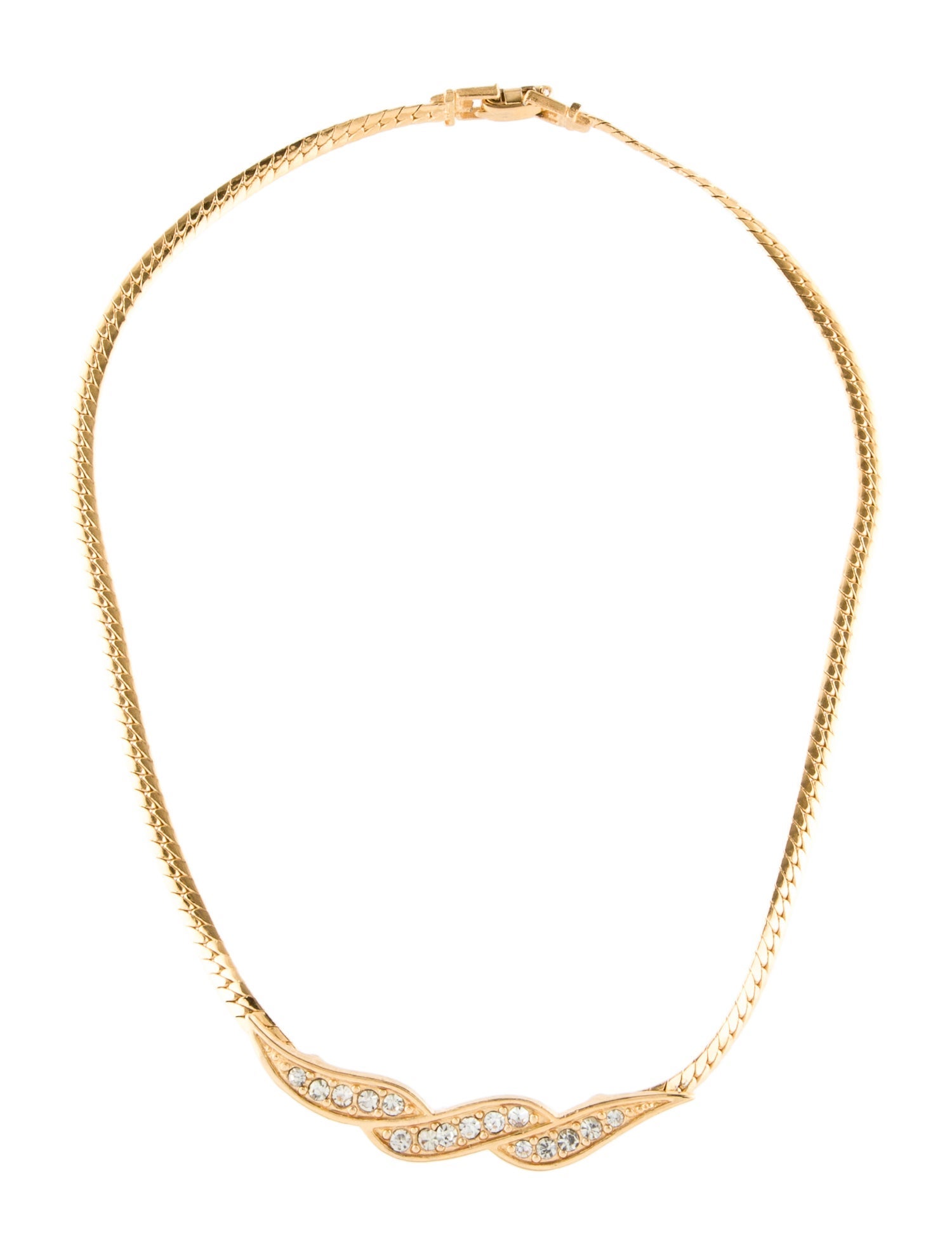 Givenchy Vintage Crystal Collar Necklace