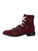Givenchy Suede Studded Accents Combat Boots