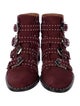 Givenchy Suede Studded Accents Combat Boots