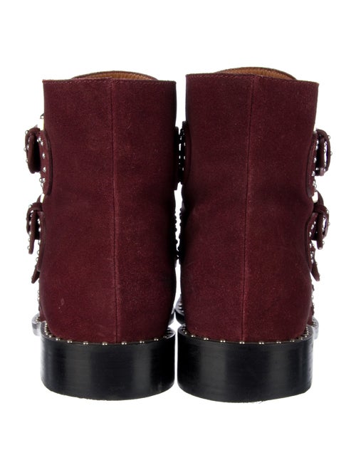 Givenchy Suede Studded Accents Combat Boots