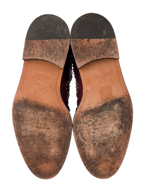 Givenchy Suede Studded Accents Combat Boots