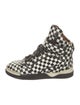Givenchy Leather Plaid Print Sneakers