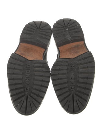 Givenchy Leather Printed Combat Boots