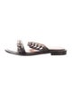 Givenchy Leather Chain-Link Accents Slides