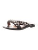 Givenchy Leather Chain-Link Accents Slides