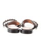 Givenchy Leather Chain-Link Accents Slides