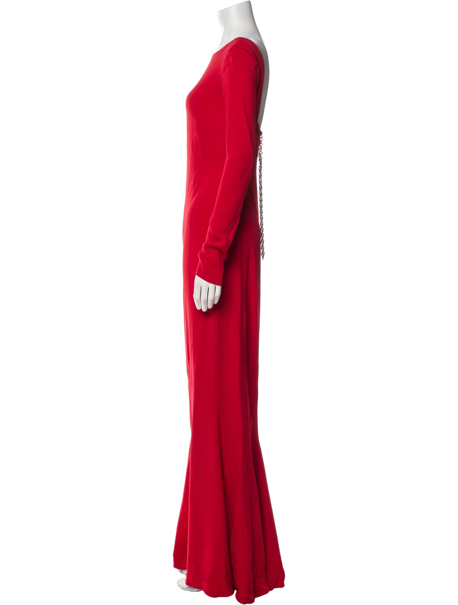 Givenchy Bateau Neckline Long Dress
